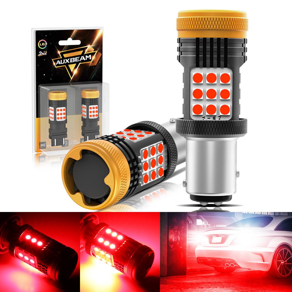 (2pcs/set) 🆕1157 BAY15D 1156 BA15S BAU15S White Amber Red Canbus Error Free No Hyper Flash LED Turn Signal DRL Brake Light Tail Light Reversing Light Bulbs Fan Cooling