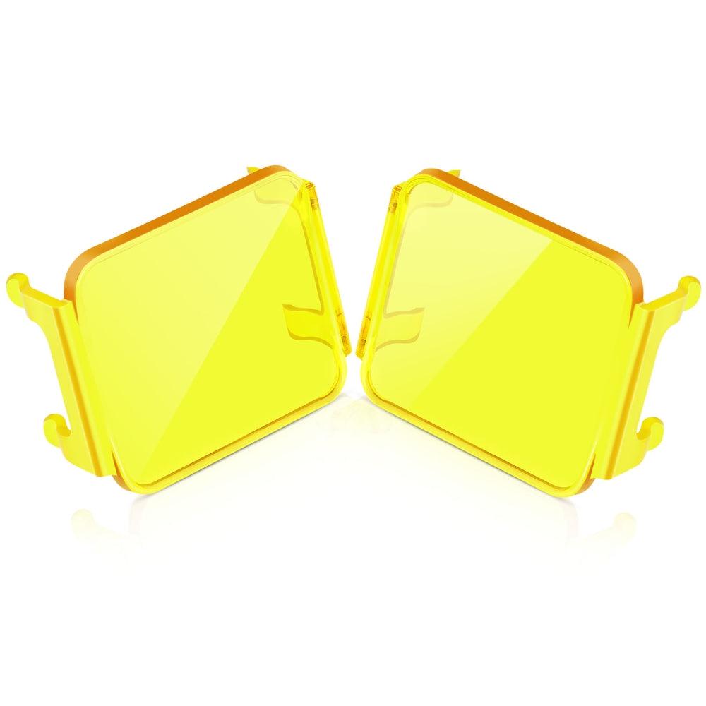 3 inch Amber LED Cube Light Covers for LED Pods Square Offroad Lights –  Lake and Trail Accessories
