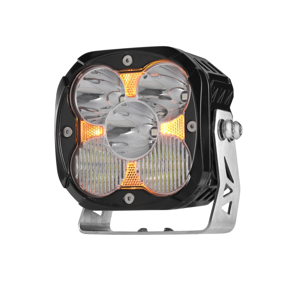 XP-ULTRA Series 4.5 Inch LED Pod Lights Off Road Lights with Amber DRL