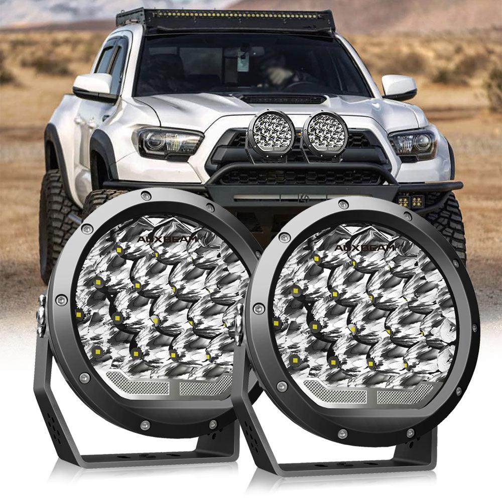 Auxbeam 7 inch Round Off Road Lights With Dual Control Switch