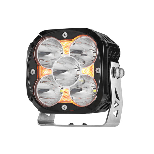 XP-ULTRA Series 4.5 Inch Spot Beam LED Pod Lights Off Road Lights with Amber DRL