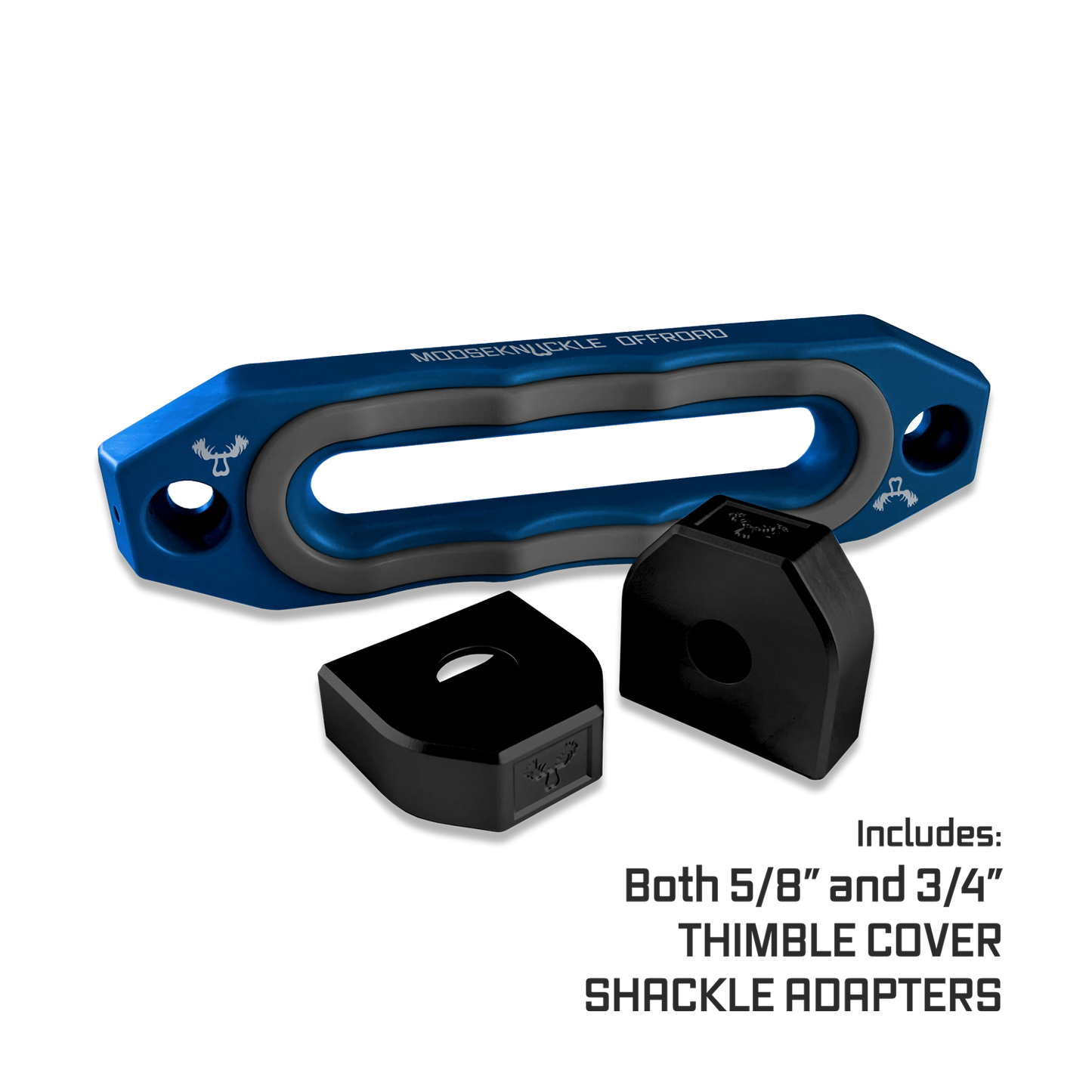 Jawse Fairlead Front Angle in Blue Pill and Gun Gray