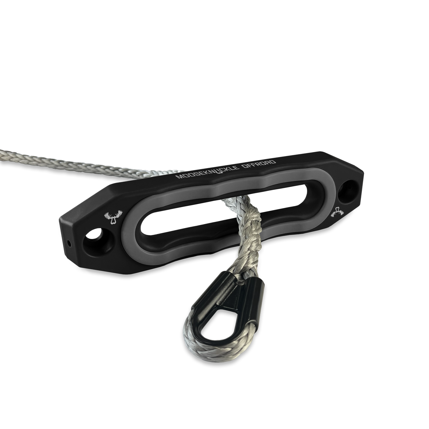 Jawse Fairlead and Front Body Rope Thimble in Black Lung and Gun Gray