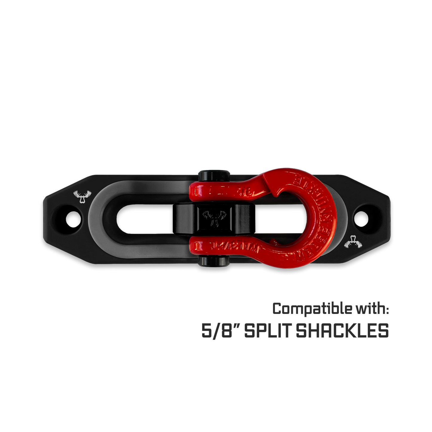 Jawse Fairlead and Front Split Shackle 0.625 in Black Lung and Gun Gray