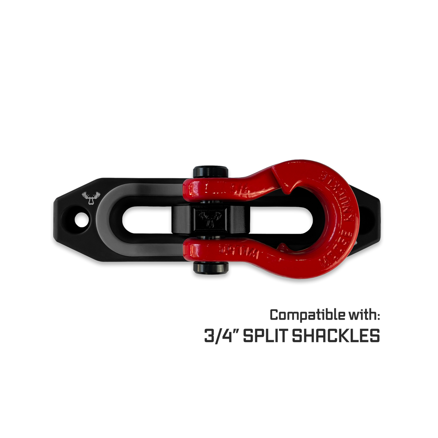 Jawse Fairlead and Front Split Shackle 0.75 in Black Lung and Gun Gray