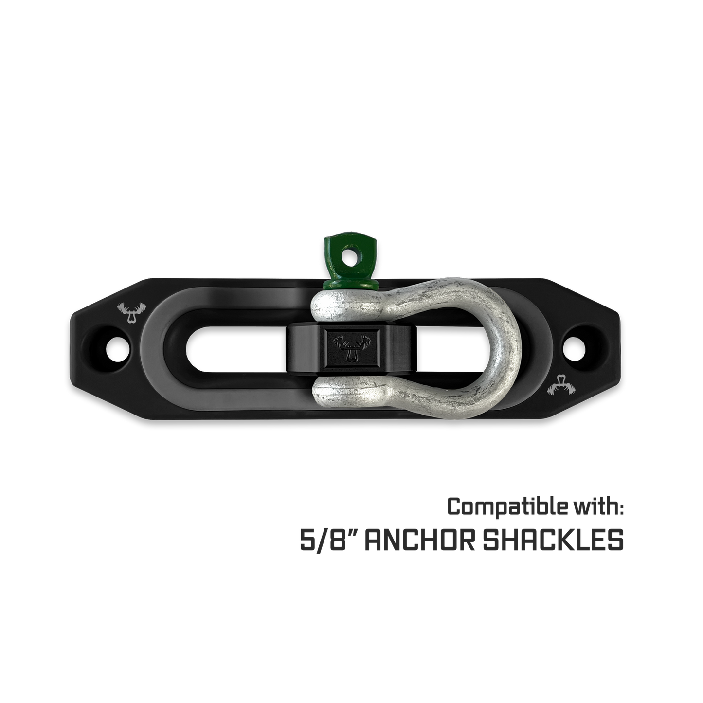 Jawse Fairlead and Front Van Beest Shackle 0.625 in Black Lung and Gun Gray
