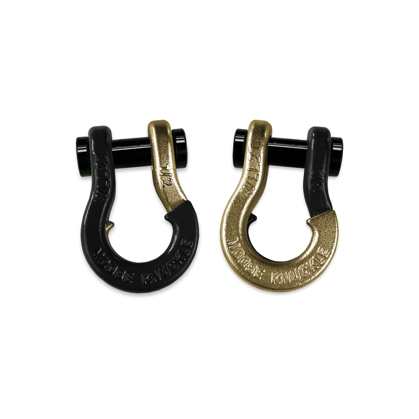 Jowl 1/2 inch SxS Split Shackle in Black Hole and Brass Knuckle Combo