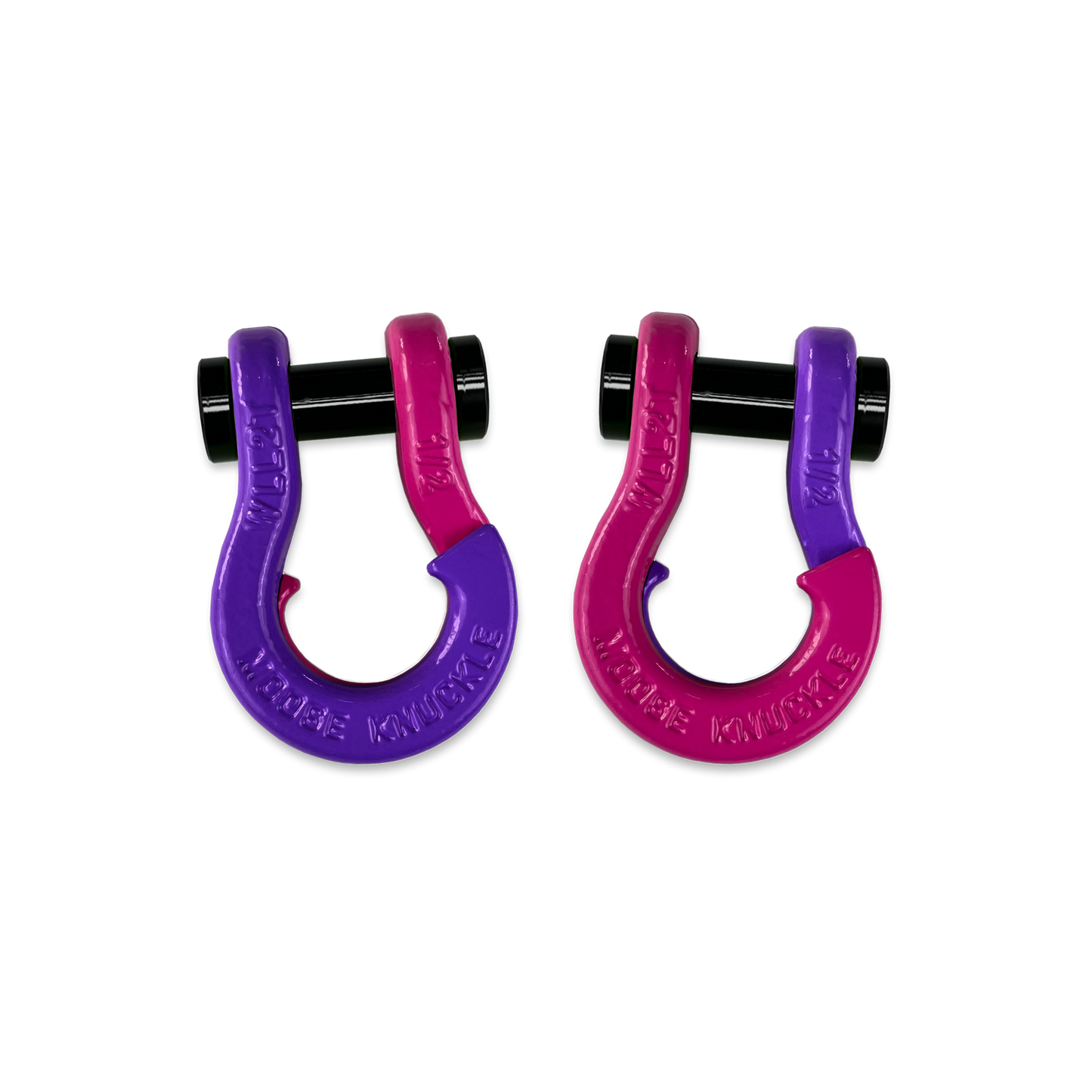 Jowl 1/2 inch SxS Split Shackle in Grape Escape and Pogo Pink Combo
