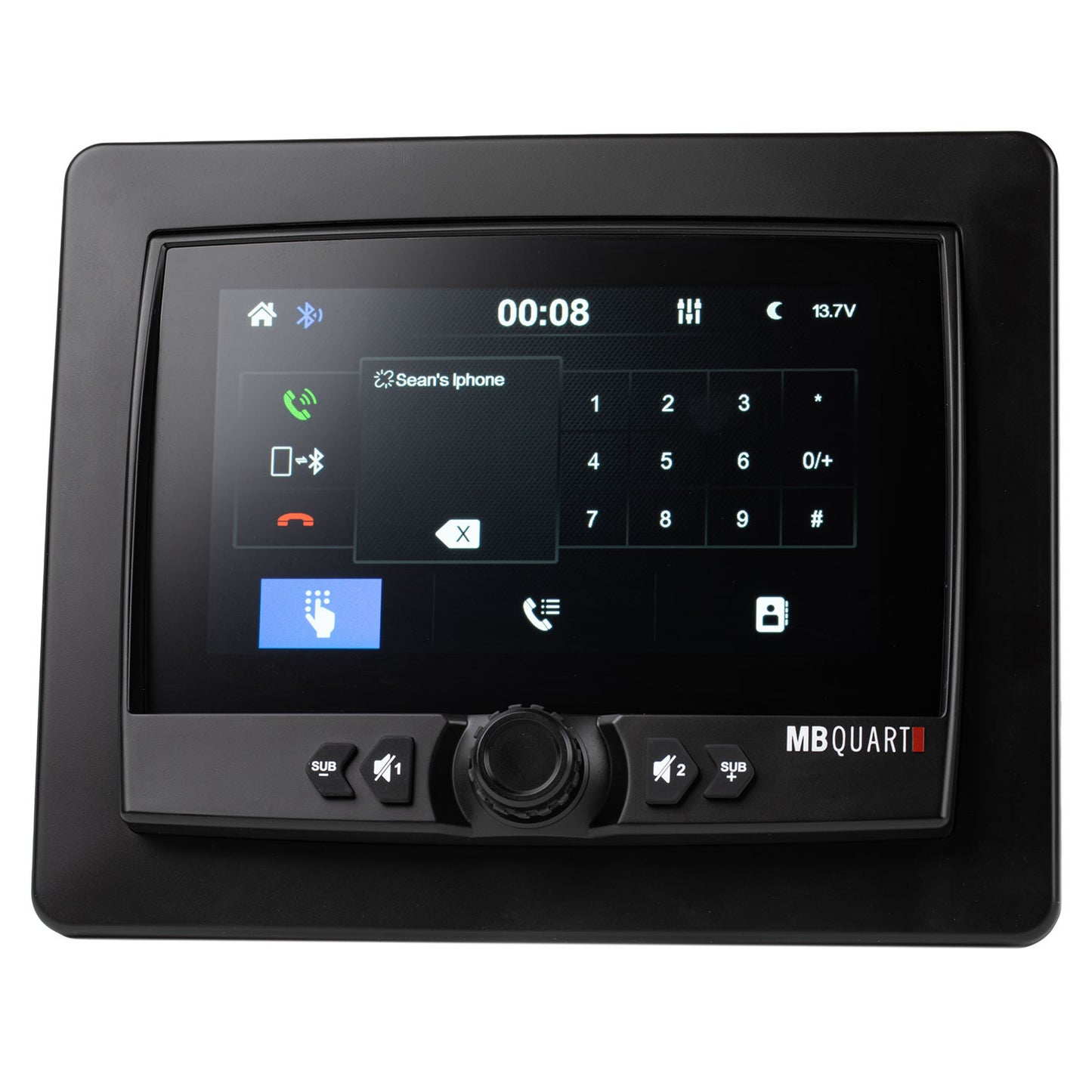 GMR7V1 7-Inch Waterproof Touchscreen Wireless CarPlay Source Unit