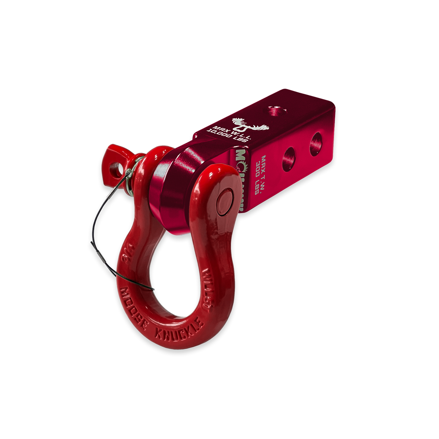 B'oh 3/4 Pin Shackle & 2.0 Receiver (Red Rum and Flame Red Combo)