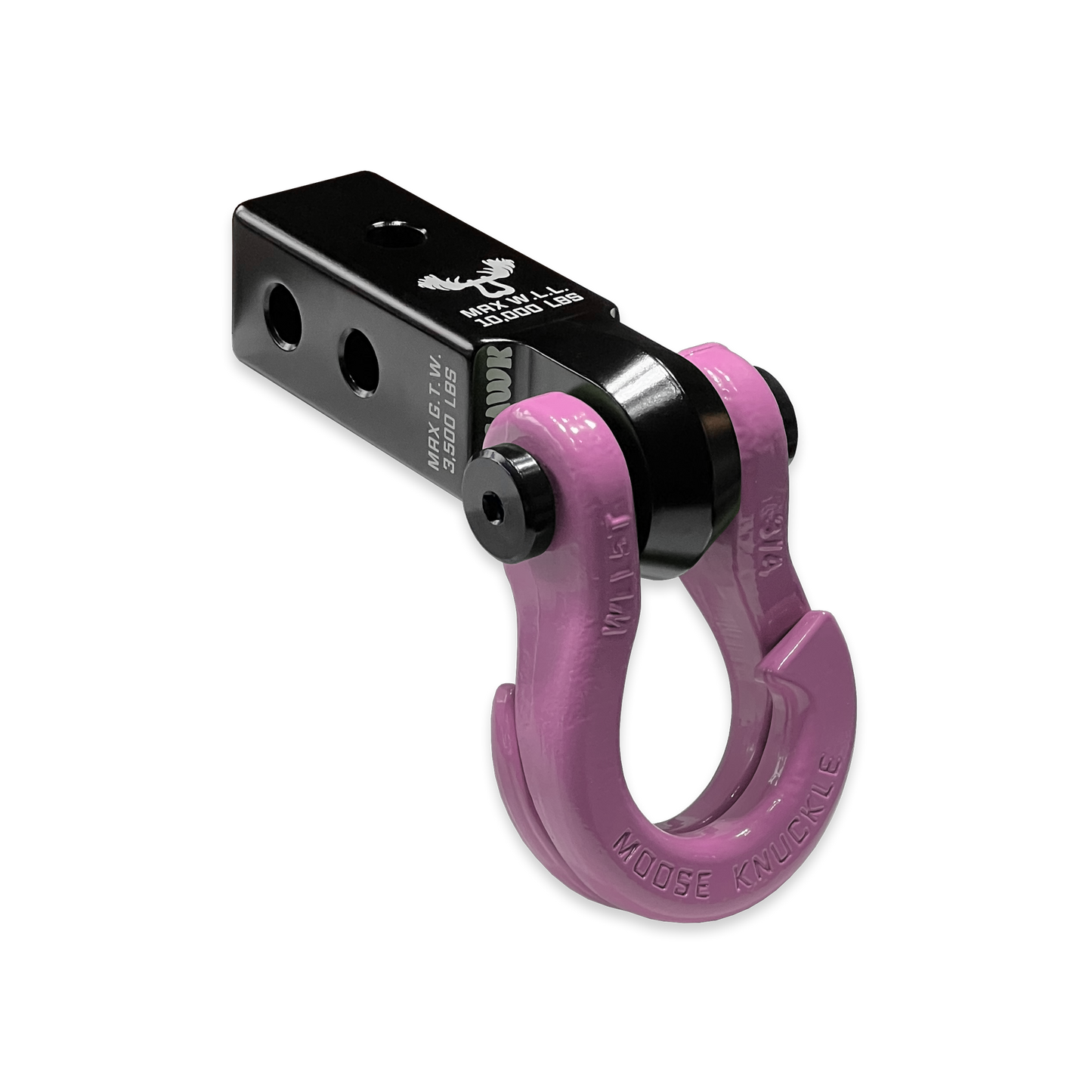 Mohawk Jowl Combo in Black Lung and Pretty Pink (Left Angle)