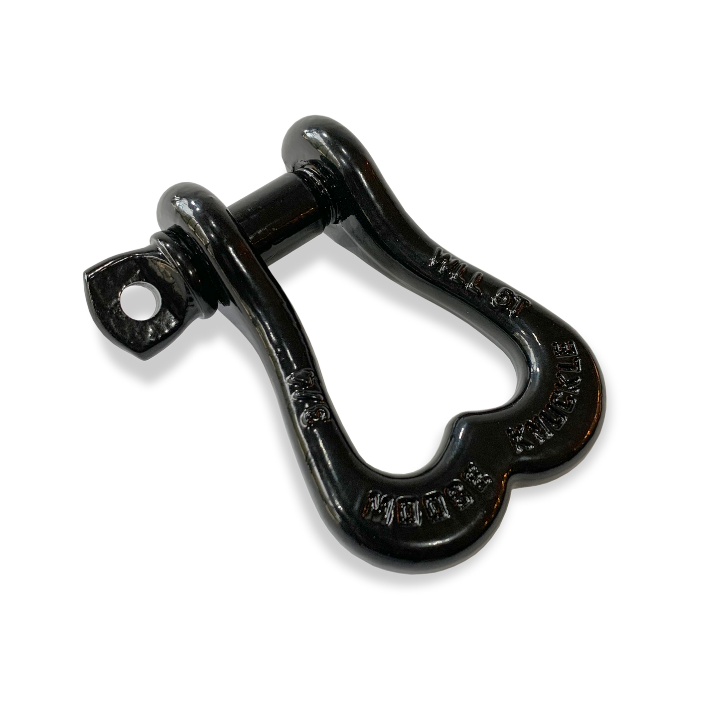 Moose Knuckle XL Black Hole Bow D-Ring 3/4" Shackle for Off-Road Closed Loop 4x4 and SxS Vehicle Recovery