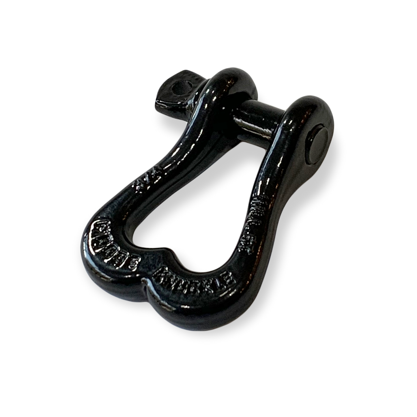 Moose Knuckle XL Black Hole Powder Coated Colored Shackle for Tow Straps, Off Roading and Truck Nuts Vehicle Recovery