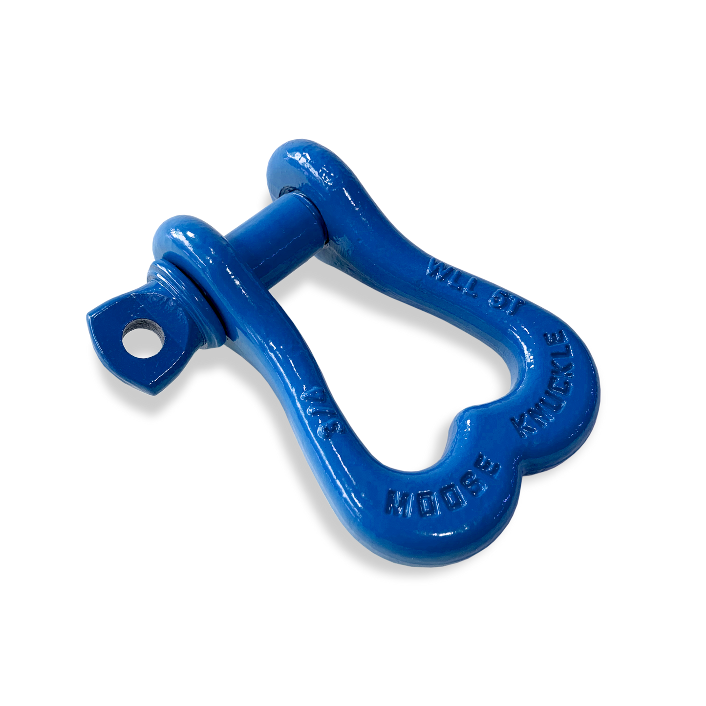 Moose Knuckle XL Blue Balls Bow D-Ring 3/4" Shackle for Off-Road Closed Loop 4x4 and SxS Vehicle Recovery
