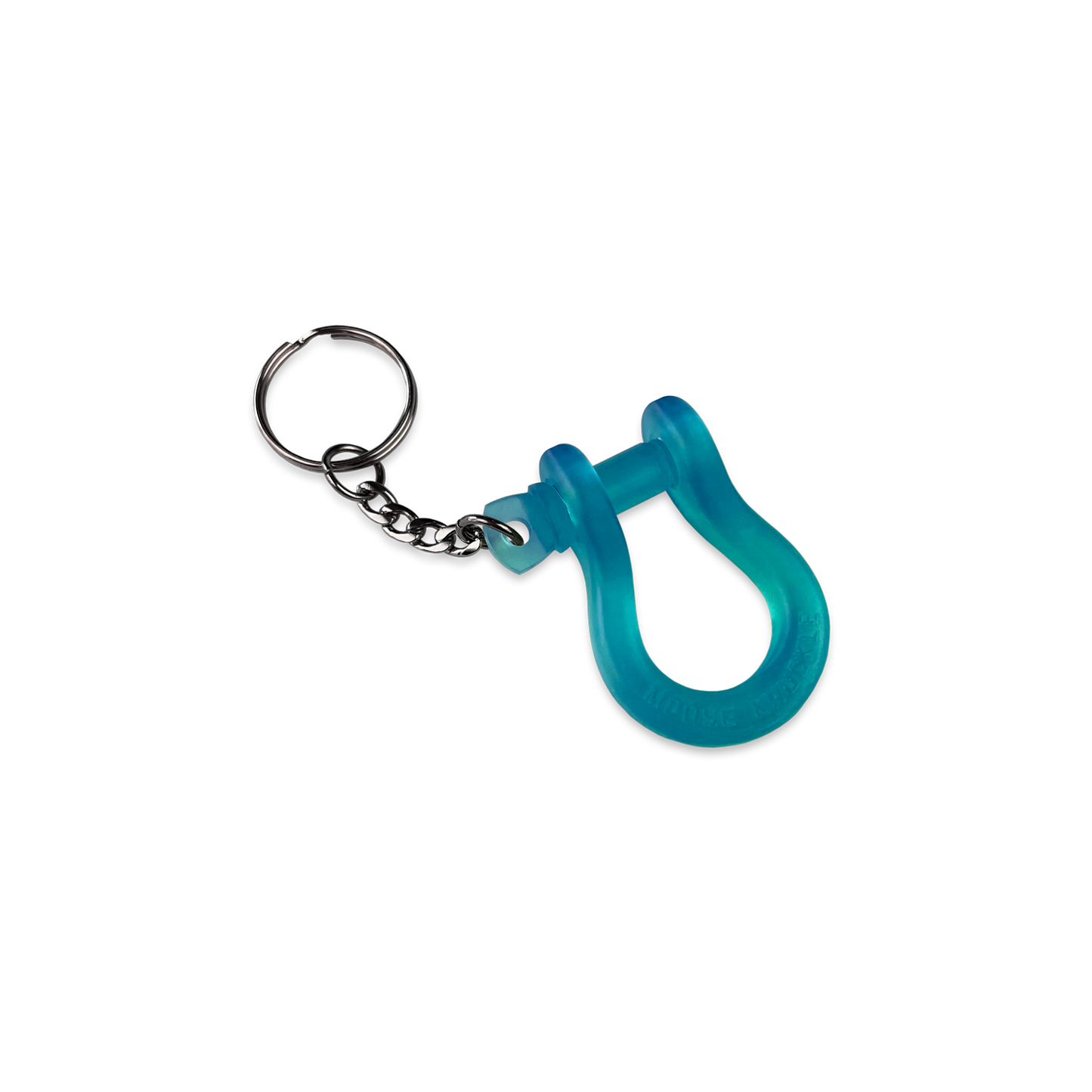 B'oh Shackle Screw Pin Key Chain in Blue Chill
