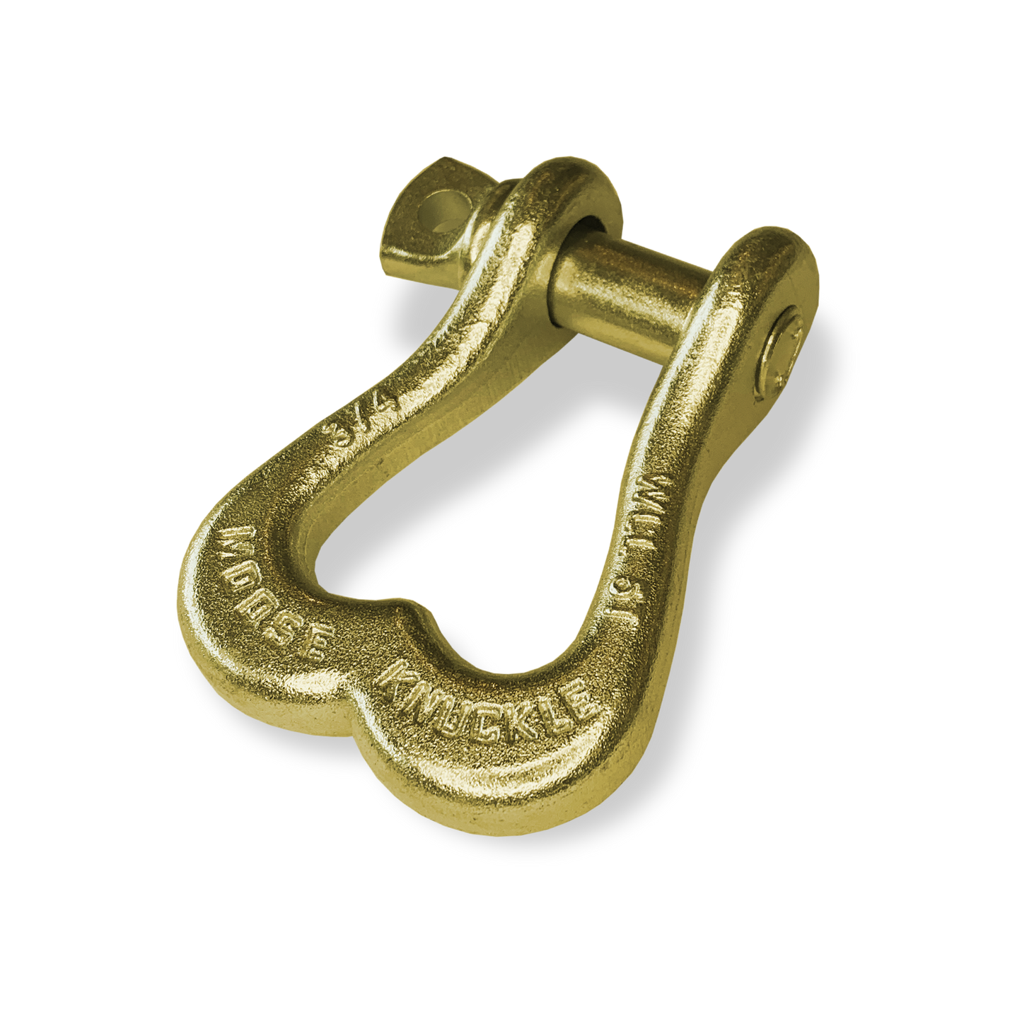 Moose Knuckle XL Brass Knuckle Powder Coated Colored Shackle for Tow Straps, Off Roading and Truck Nuts Vehicle Recovery