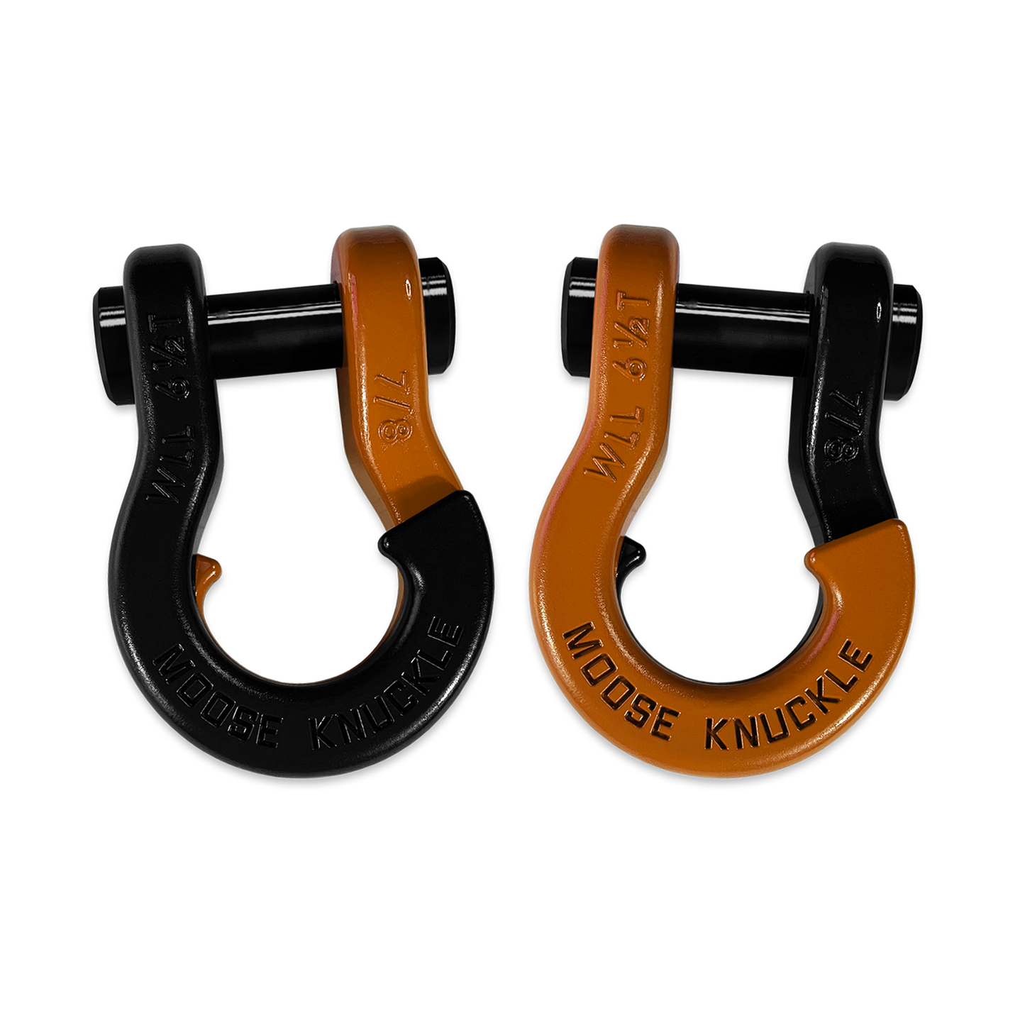 Jowl Recovery Split Shackle 7/8 (Black Hole and Obscene Orange)