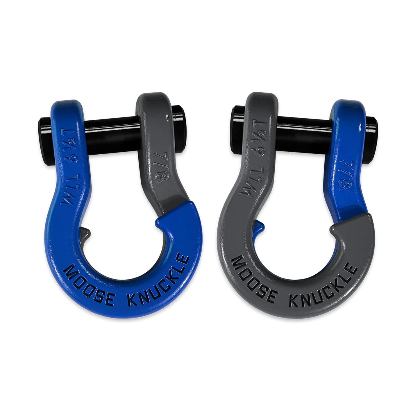 Jowl Recovery Split Shackle 7/8 (Blue Balls and Gun Gray)