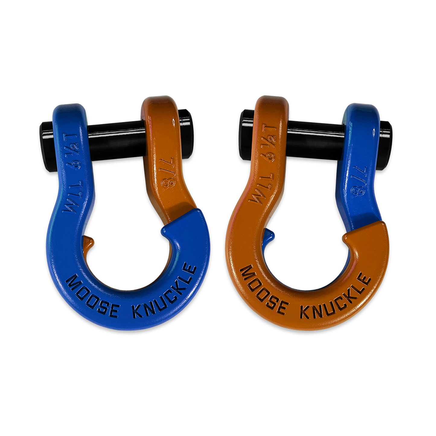 Jowl Recovery Split Shackle 7/8 (Blue Balls and Obscene Orange)