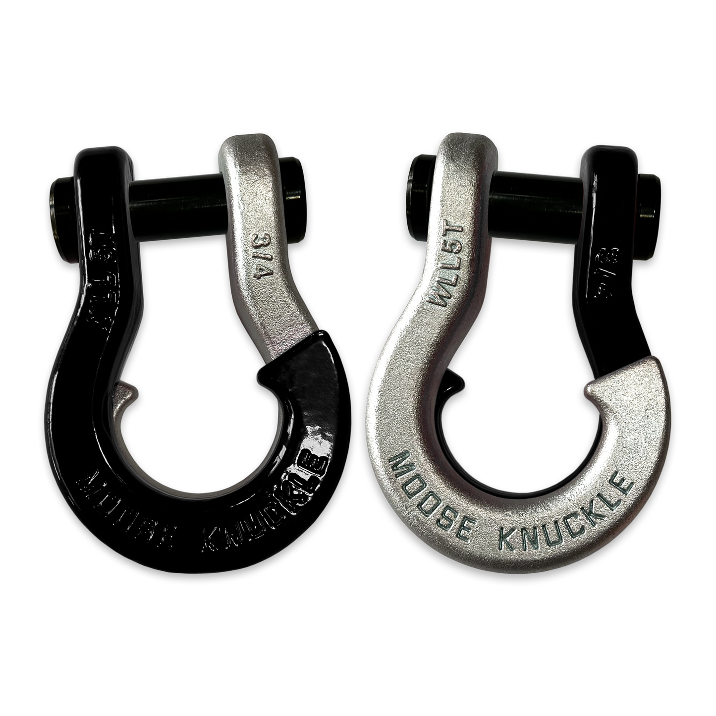Moose Knuckle's Jowl Recovery Split Shackle 3/4 in Black Hole and Nice Gal Combo