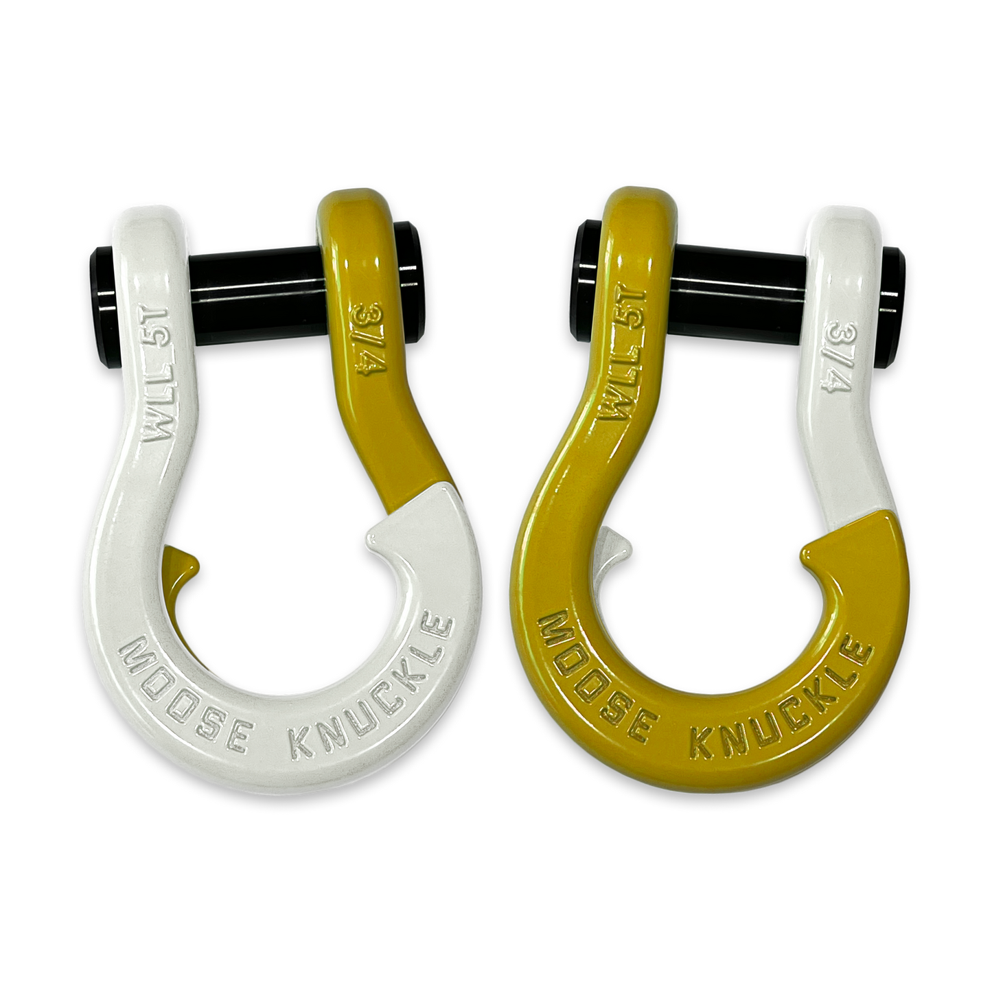 Jowl Recovery Split Shackle 3/4 (Pure White and Detonator Yellow Combo)