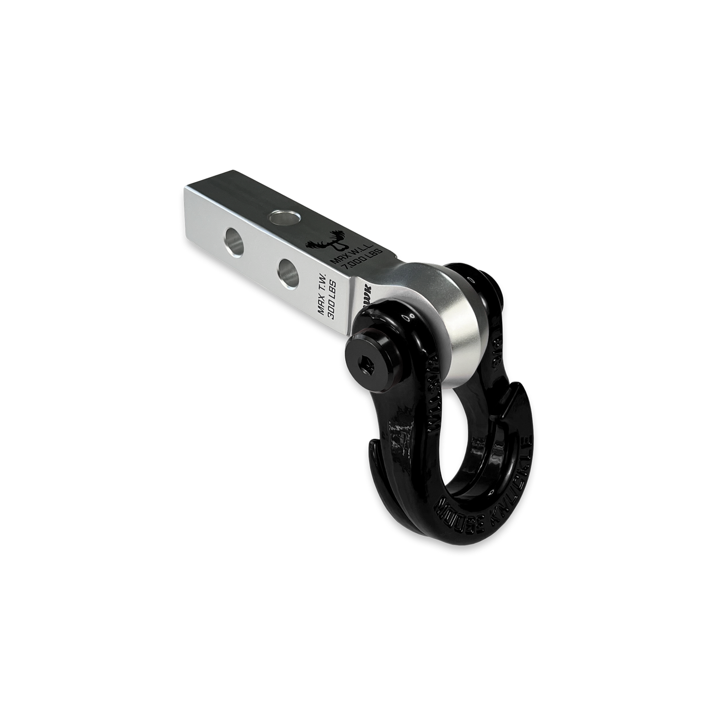 Jowl 5/8 Split Shackle & 1.25 Receiver (Atomic Silver and Black Hole)