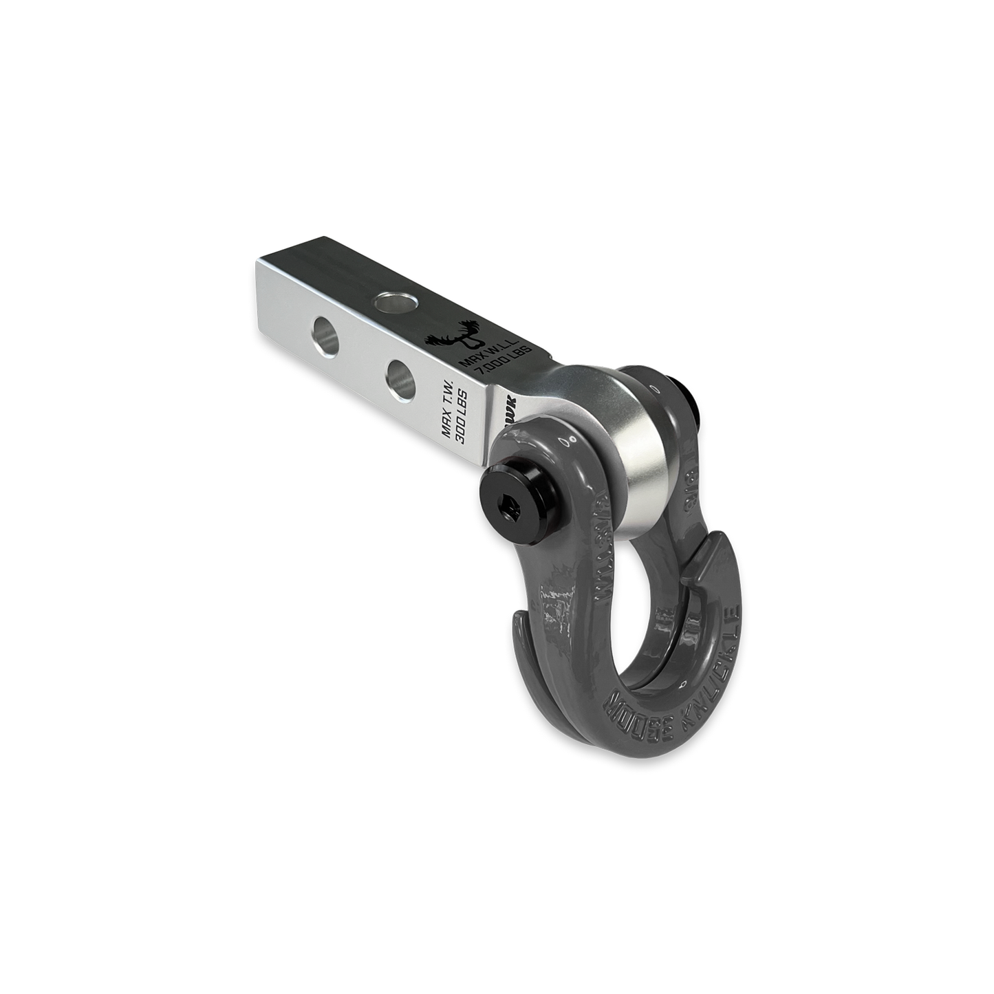 Jowl 5/8 Split Shackle & 1.25 Receiver (Atomic Silver and Gun Gray)