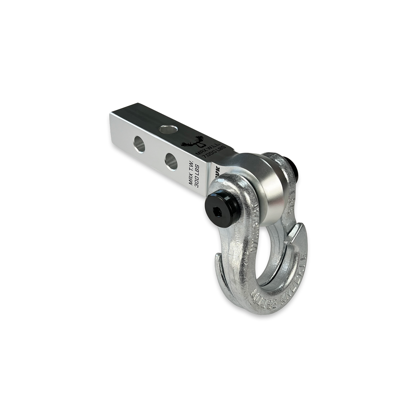 Jowl 5/8 Split Shackle & 1.25 Receiver (Atomic Silver and Nice Gal)
