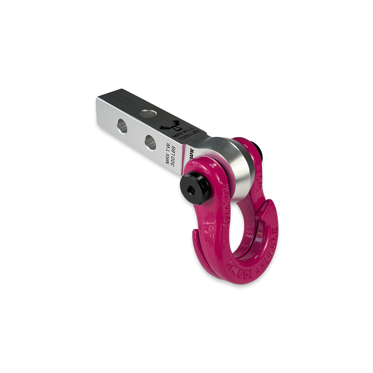 Jowl 5/8 Split Shackle & 1.25 Receiver (Atomic Silver and Pogo Pink)
