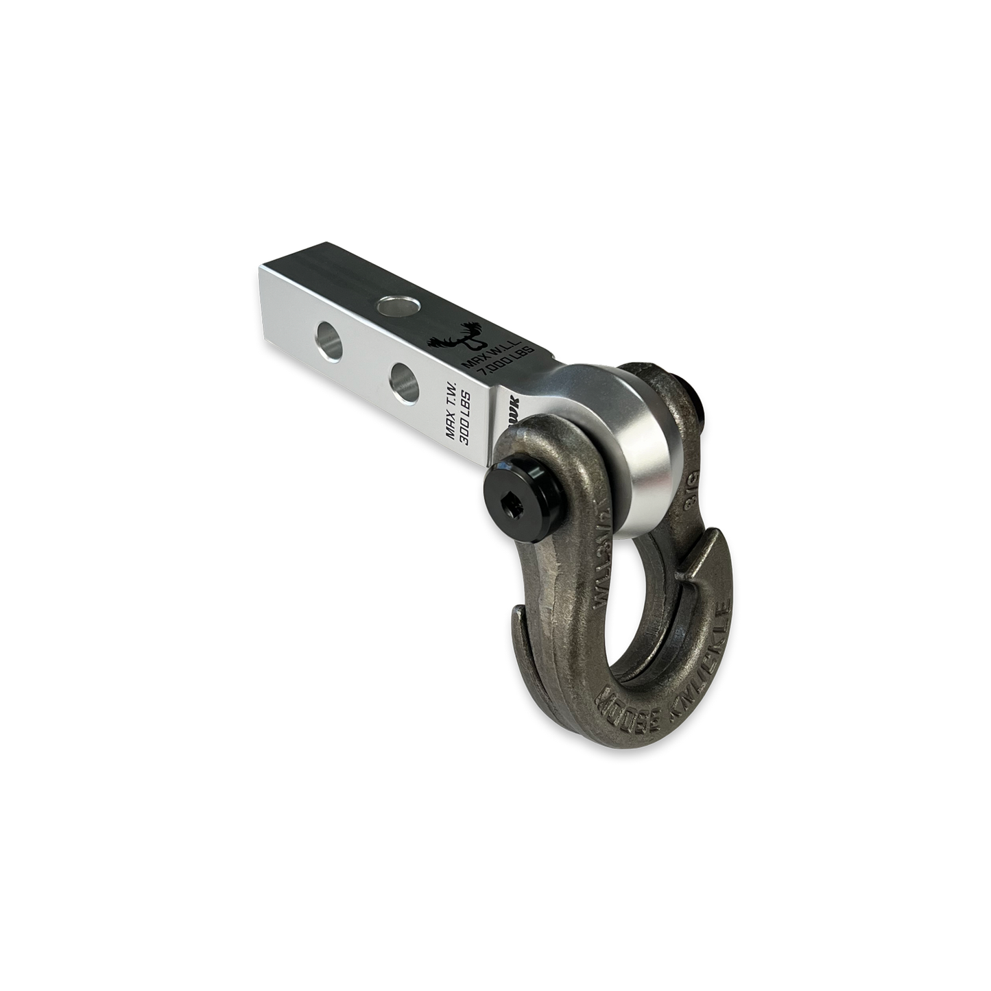 Jowl 5/8 Split Shackle & 1.25 Receiver (Atomic Silver and Raw Dog)
