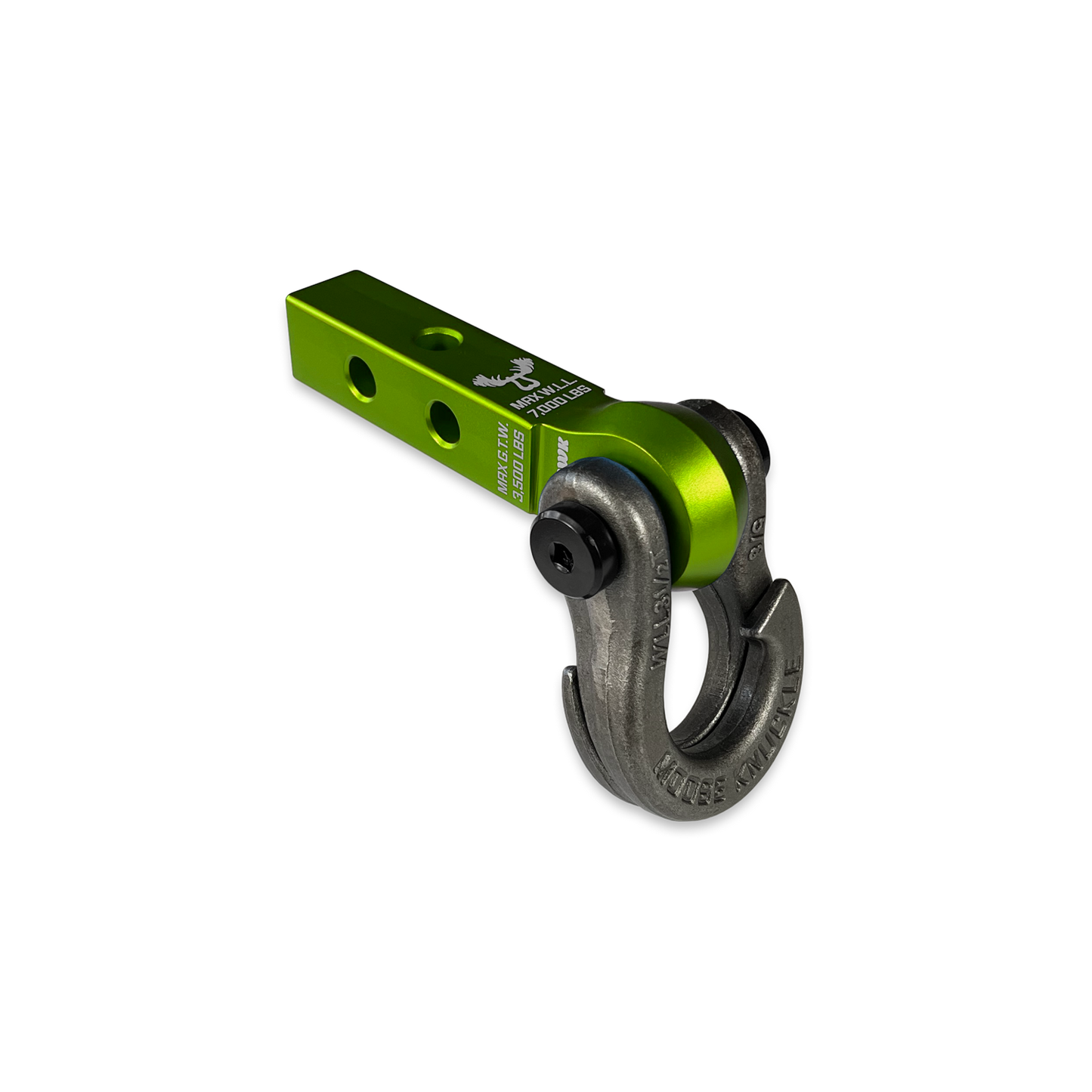 Jowl 5/8 Split Shackle & 1.25 Receiver (Bean Green and Raw Dog)