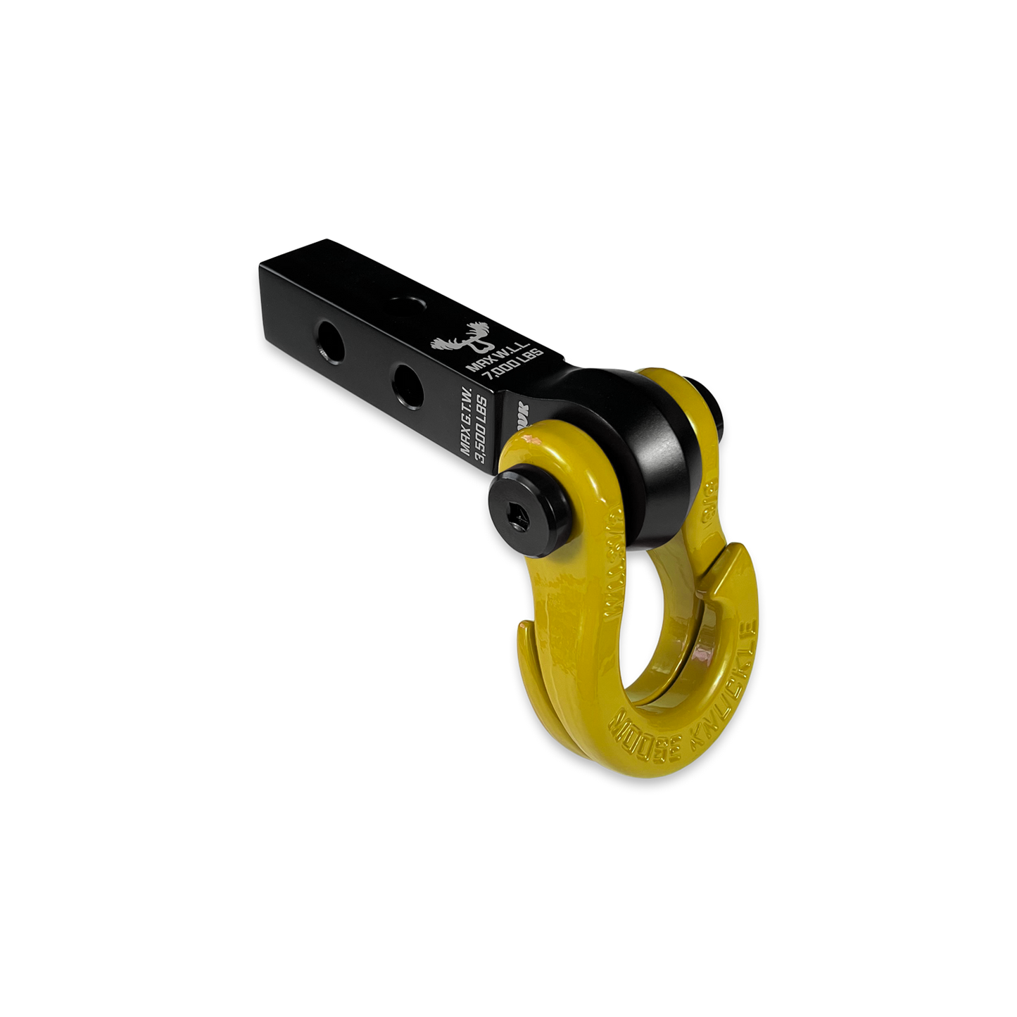 Jowl 5/8 Split Shackle & 1.25 Receiver (Black Lung and Detonator Yellow)