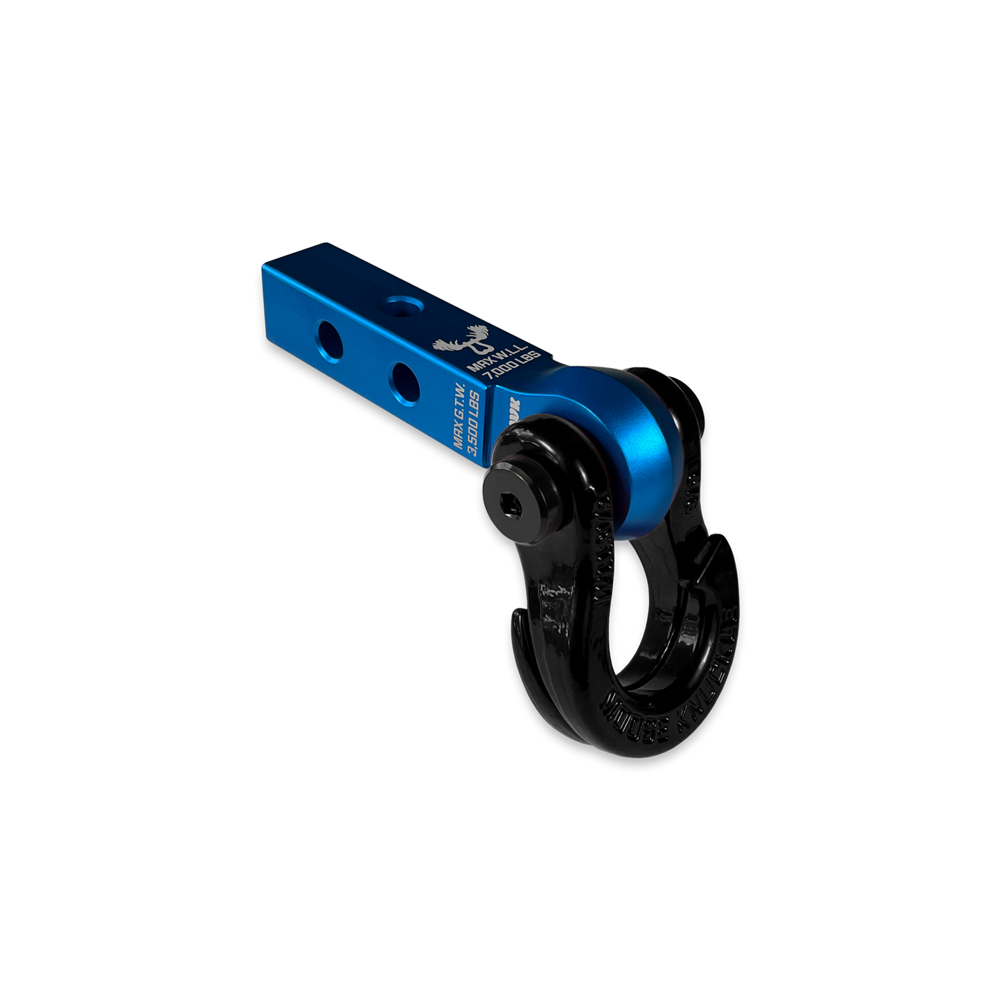 Jowl 5/8 Split Shackle & 1.25 Receiver (Blue Pill and Black Hole)
