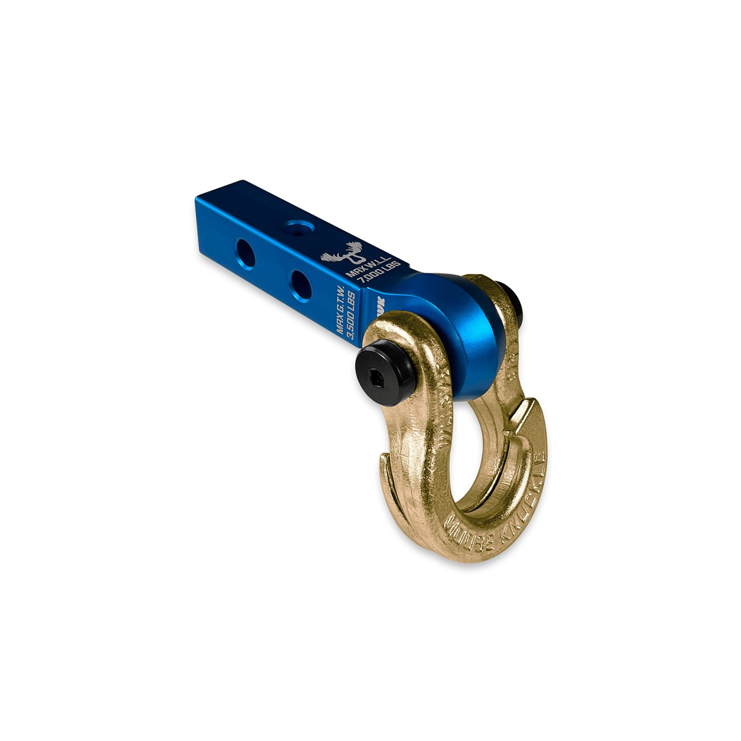 Jowl 5/8 Split Shackle & 1.25 Receiver (Blue Pill and Brass Knuckle)