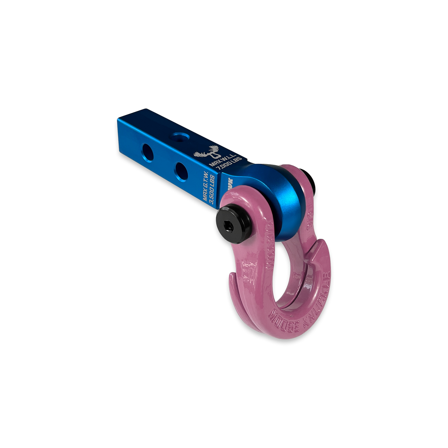 Jowl 5/8 Split Shackle & 1.25 Receiver (Blue Pill and Pretty Pink)
