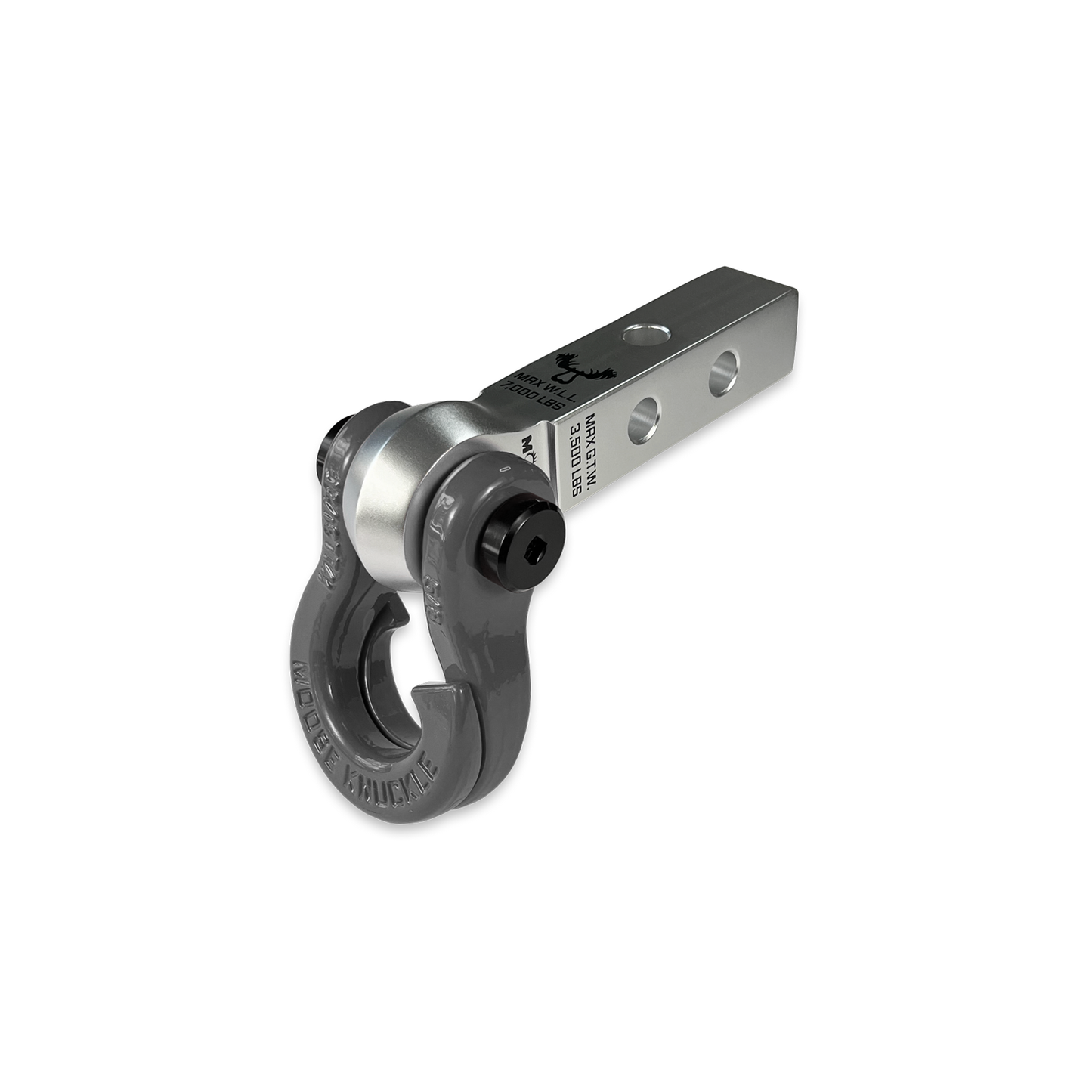 Jowl 5/8 Split Shackle & 1.25 Receiver (Atomic Silver and Gun Gray)