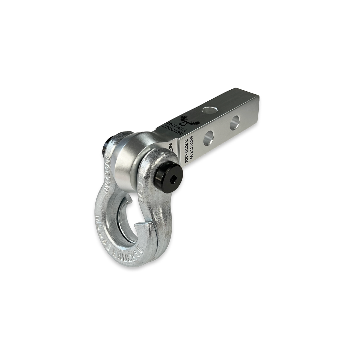 Jowl 5/8 Split Shackle & 1.25 Receiver (Atomic Silver and Nice Gal)