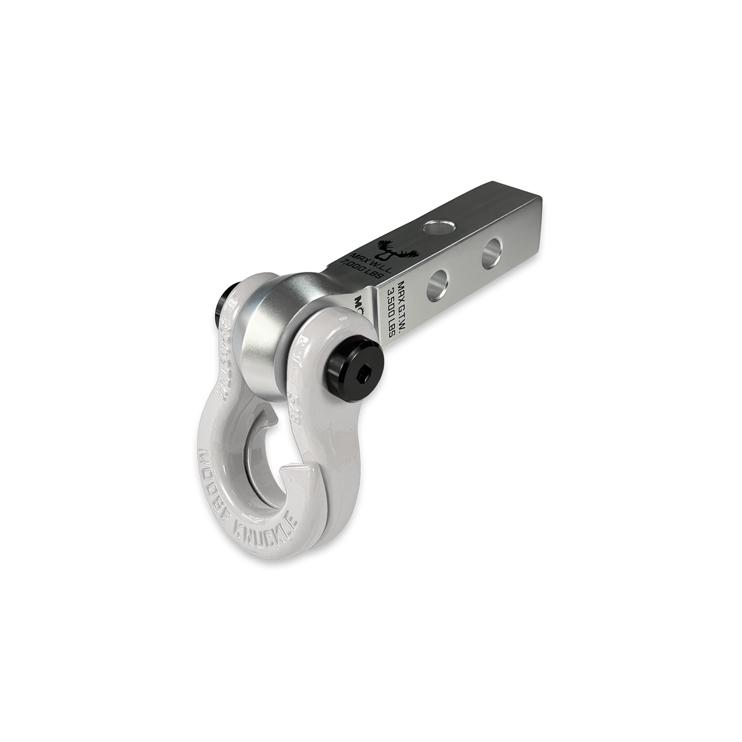 Jowl 5/8 Split Shackle & 1.25 Receiver (Atomic Silver and Pure White)
