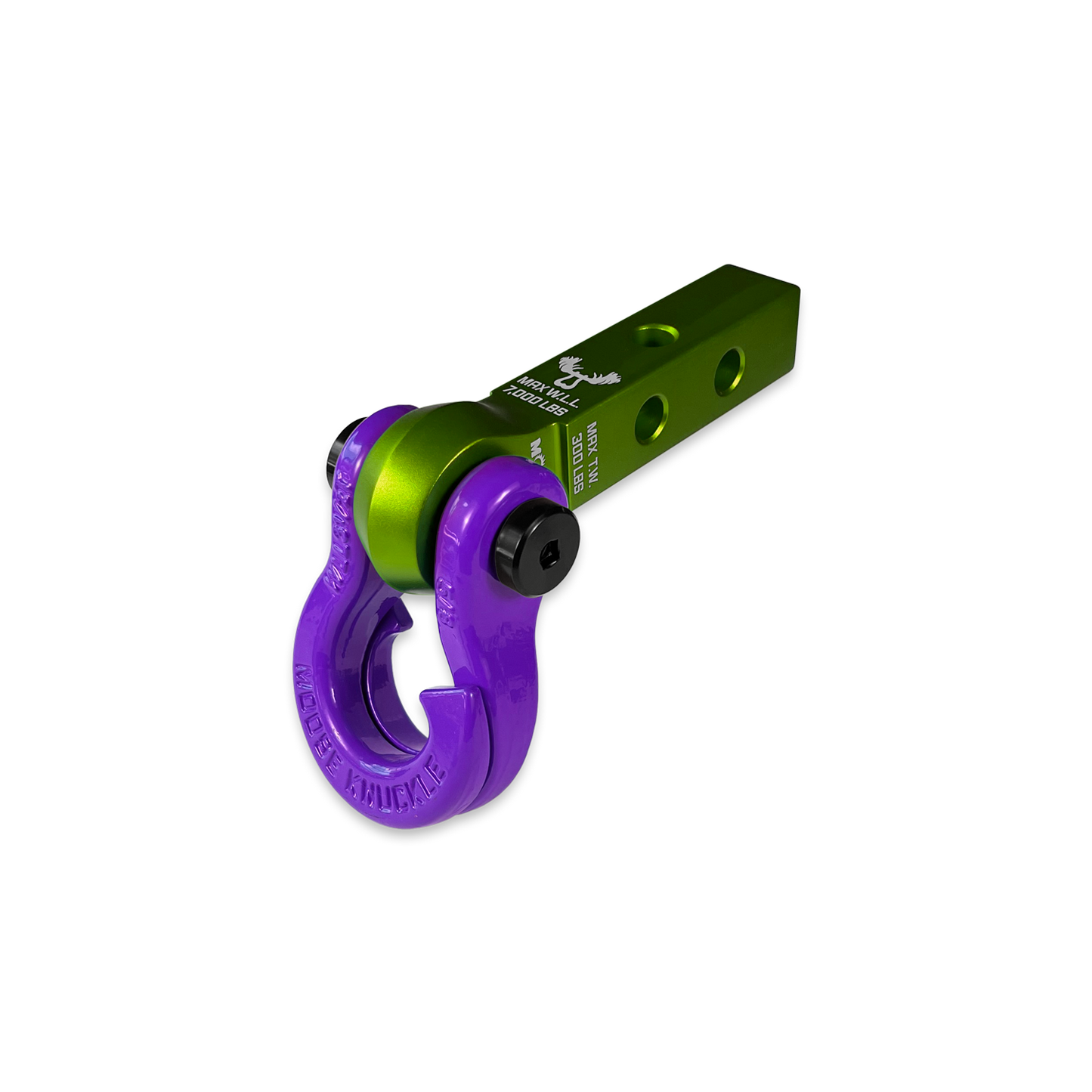 Jowl 5/8 Split Shackle & 1.25 Receiver (Bean Green and Grape Escape)