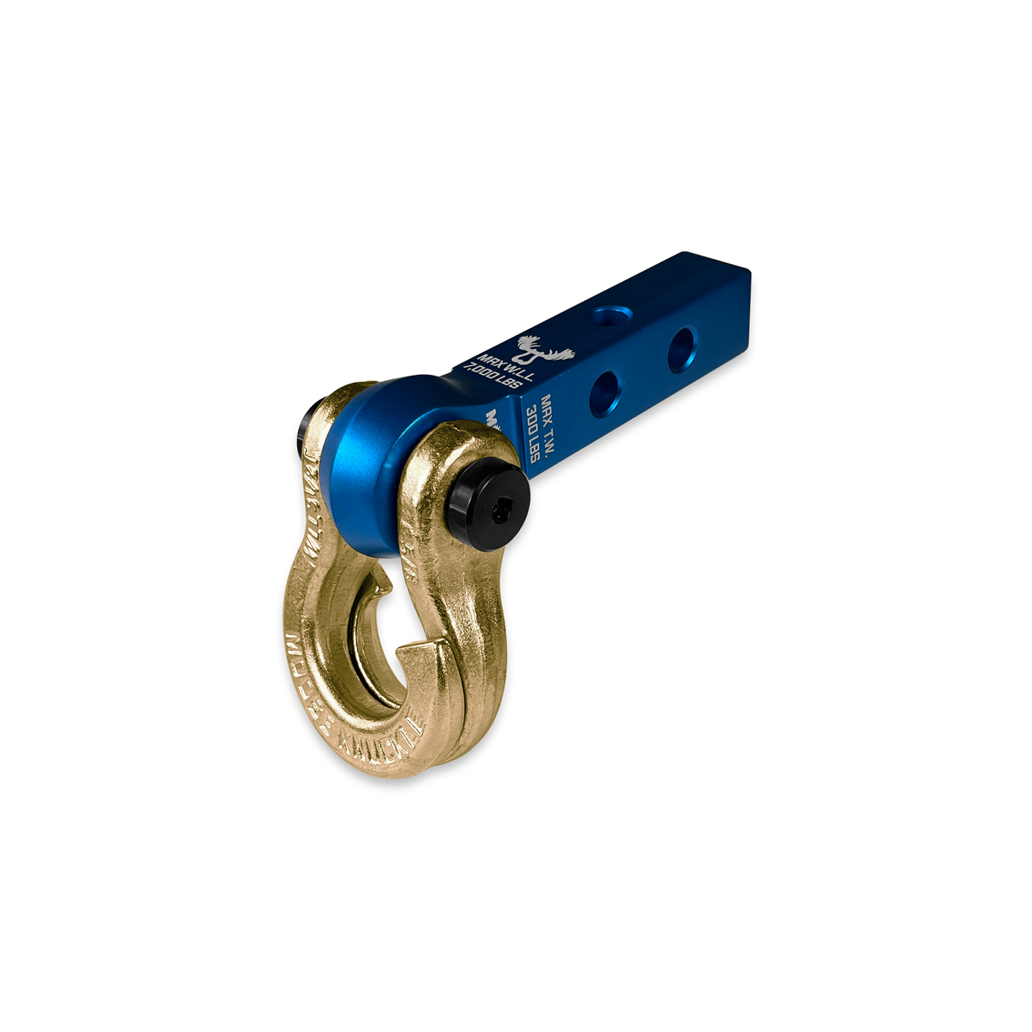 Jowl 5/8 Split Shackle & 1.25 Receiver (Blue Pill and Brass Knuckle)
