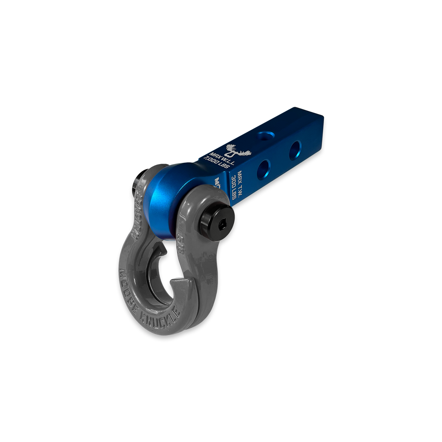 Jowl 5/8 Split Shackle & 1.25 Receiver (Blue Pill and Gun Gray)