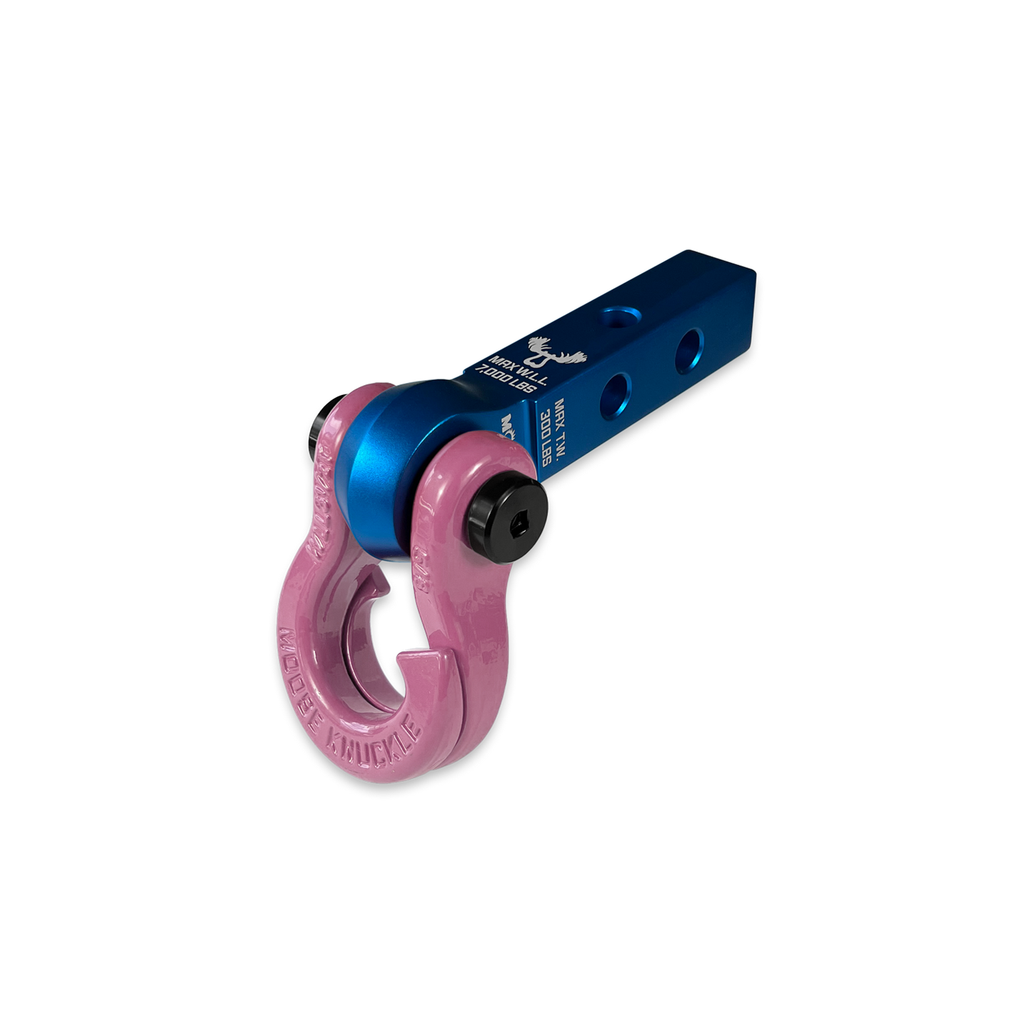 Jowl 5/8 Split Shackle & 1.25 Receiver (Blue Pill and Pretty Pink)