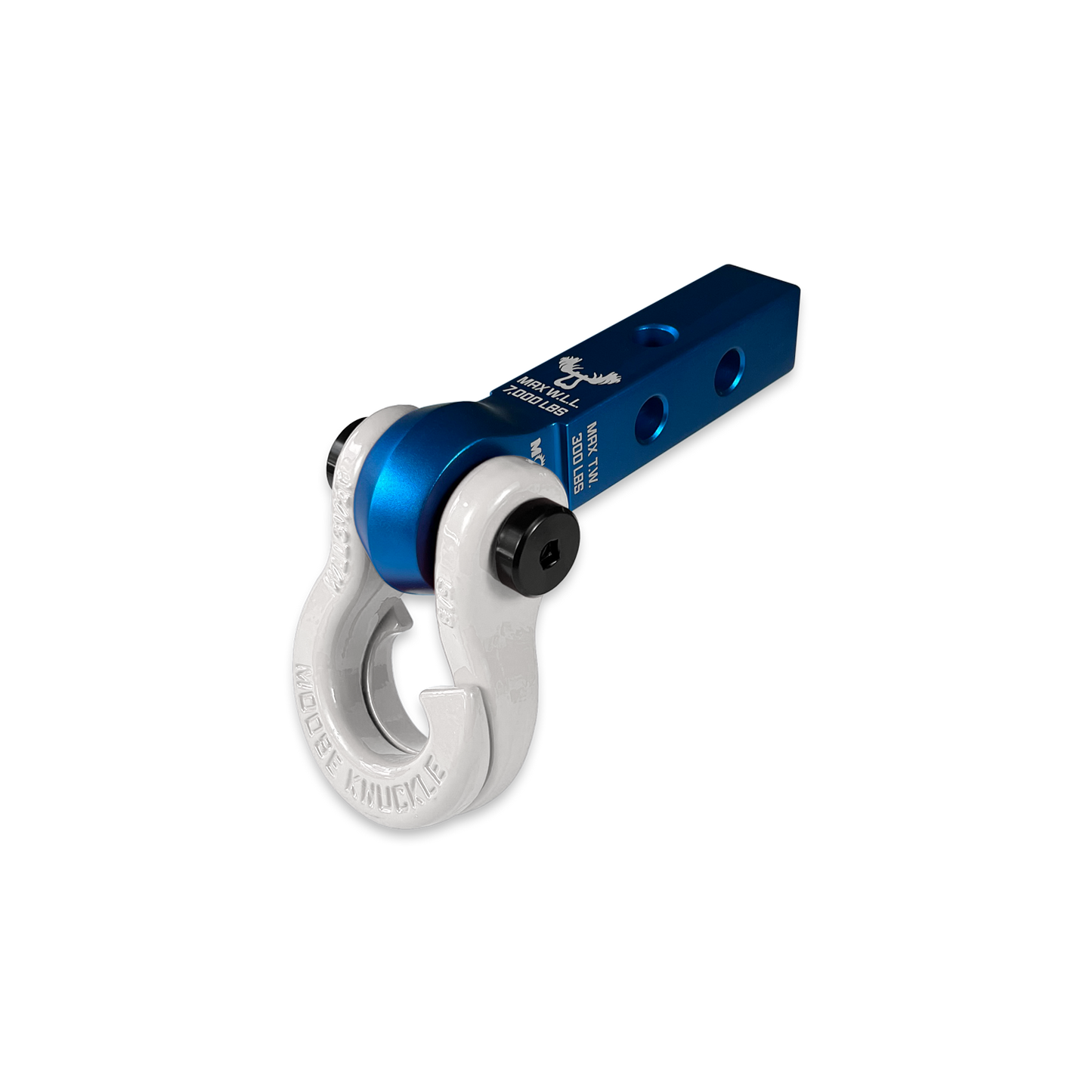 Jowl 5/8 Split Shackle & 1.25 Receiver (Blue Pill and Pure White)