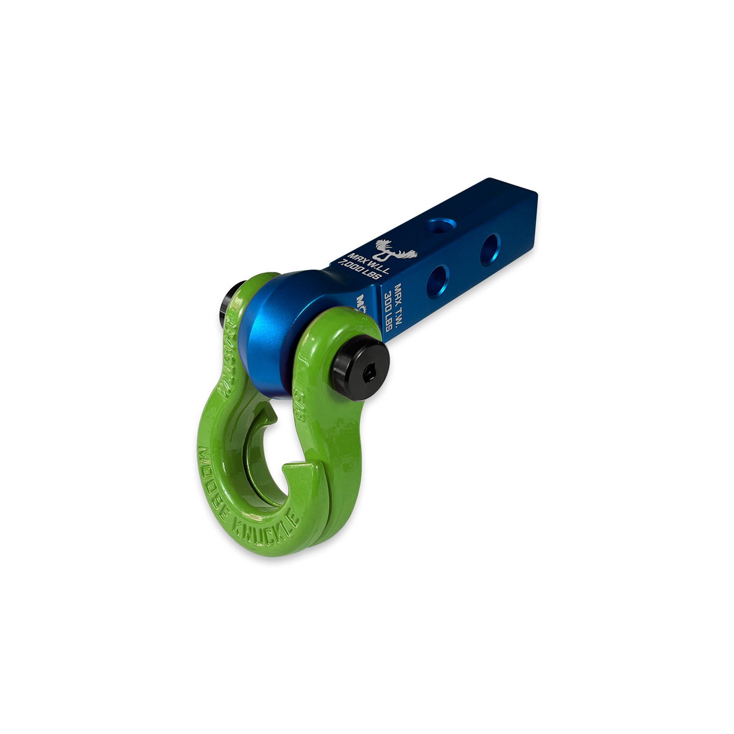Jowl 5/8 Split Shackle & 1.25 Receiver (Blue Pill and Sublime Green)