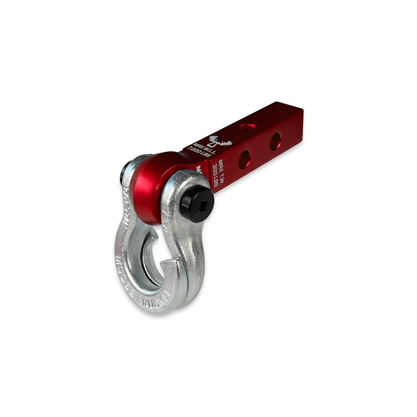 Jowl 5/8 Split Shackle & 1.25 Receiver (Red Rum and Nice Gal) Right