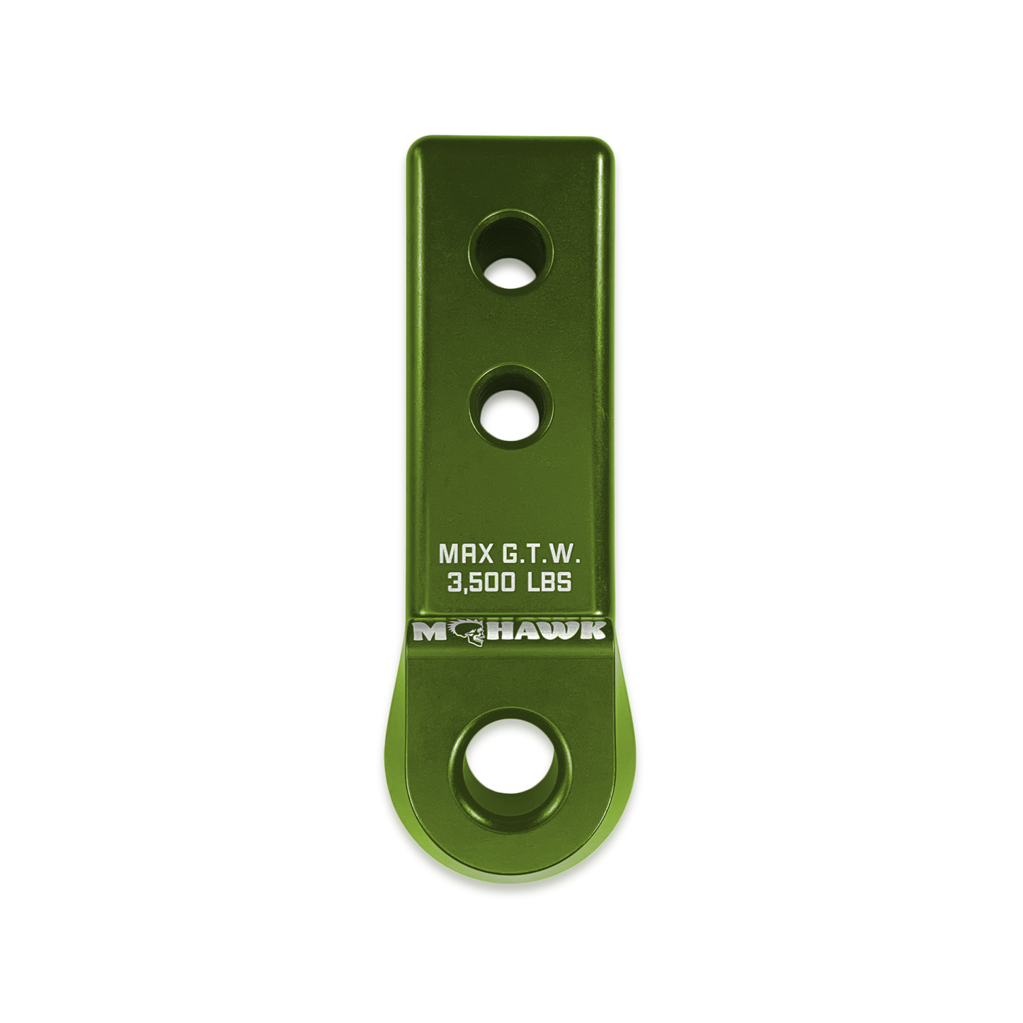 Bean Green Moose Knuckle Offroad Heavy Duty Off-Road Mohawk 2.0 Bow Shackle Receiver for Soft Shackles, 3/4" Shackles, Truck Nuts Shackles and Closed Loop Vehicle Recovery