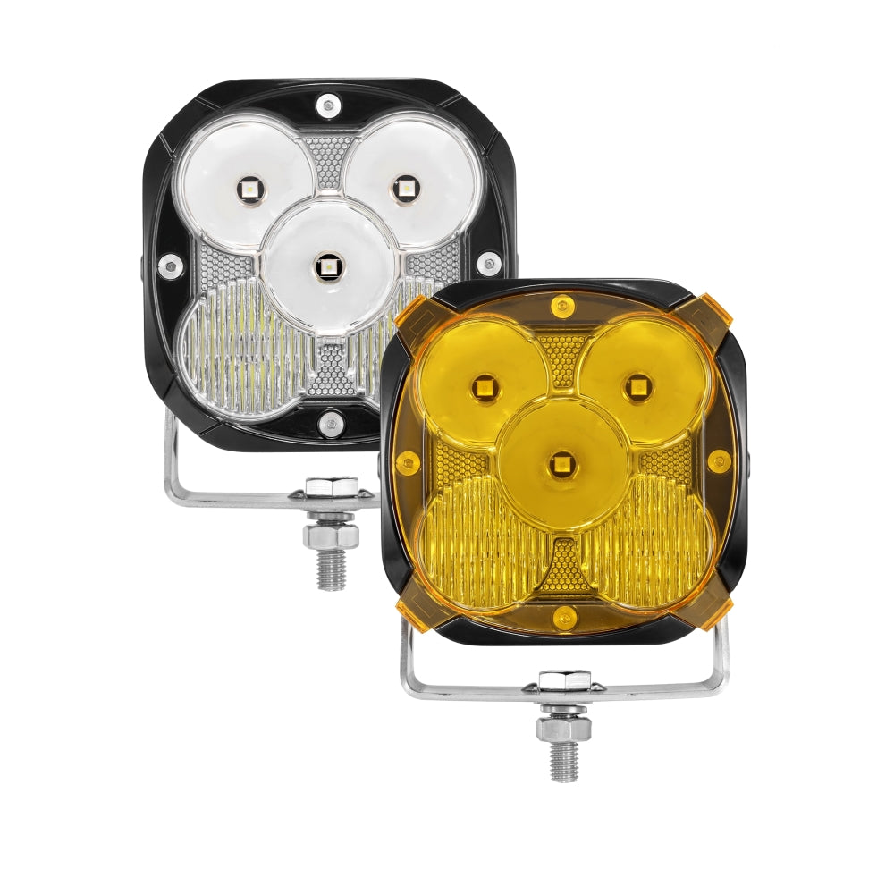 XP-ULTRA Series 4.5 Inch LED Pod Lights Off Road Lights with Amber DRL