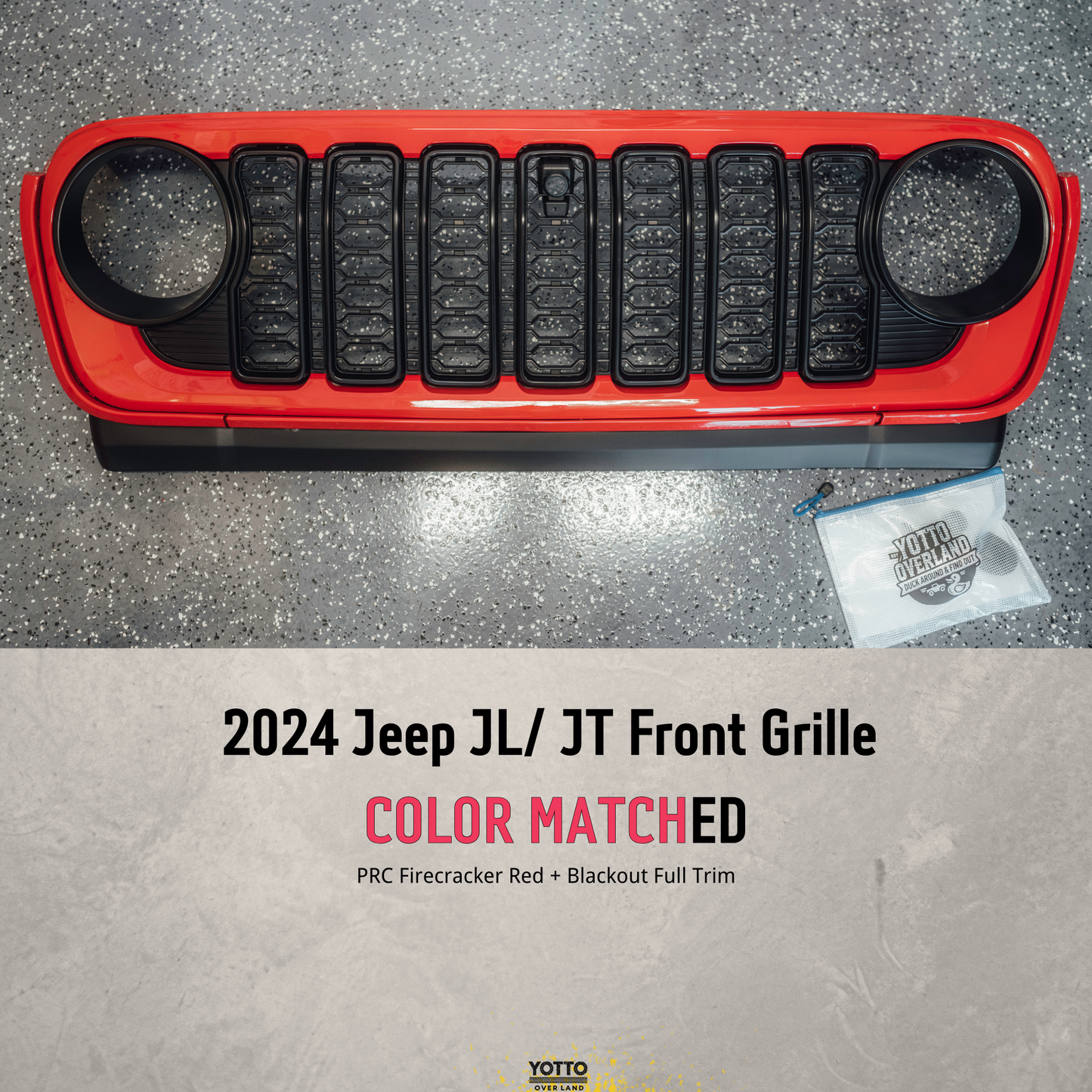 OEM Color Matched Front Grille for Wrangler JL/Gladiator JT 18-25