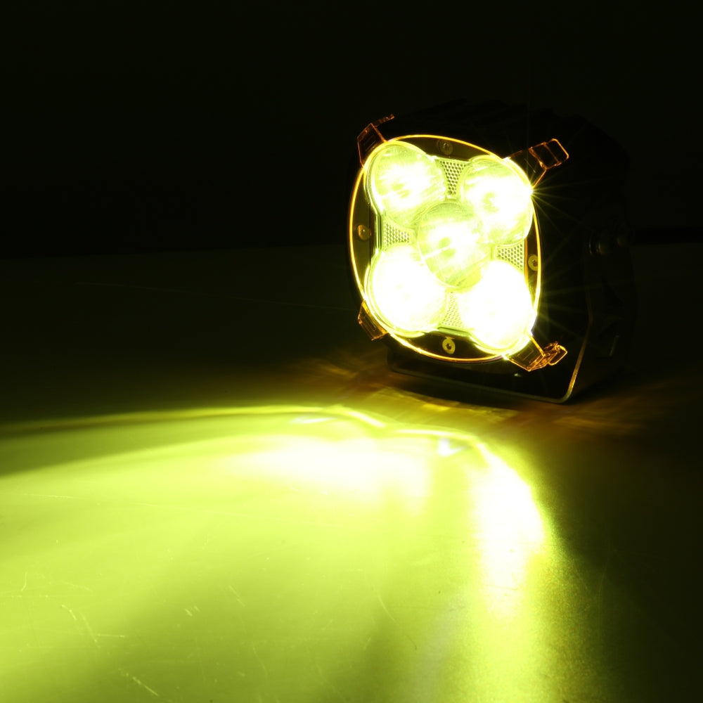 XP-ULTRA Series 4.5 Inch Spot Beam LED Pod Lights Off Road Lights with Amber DRL