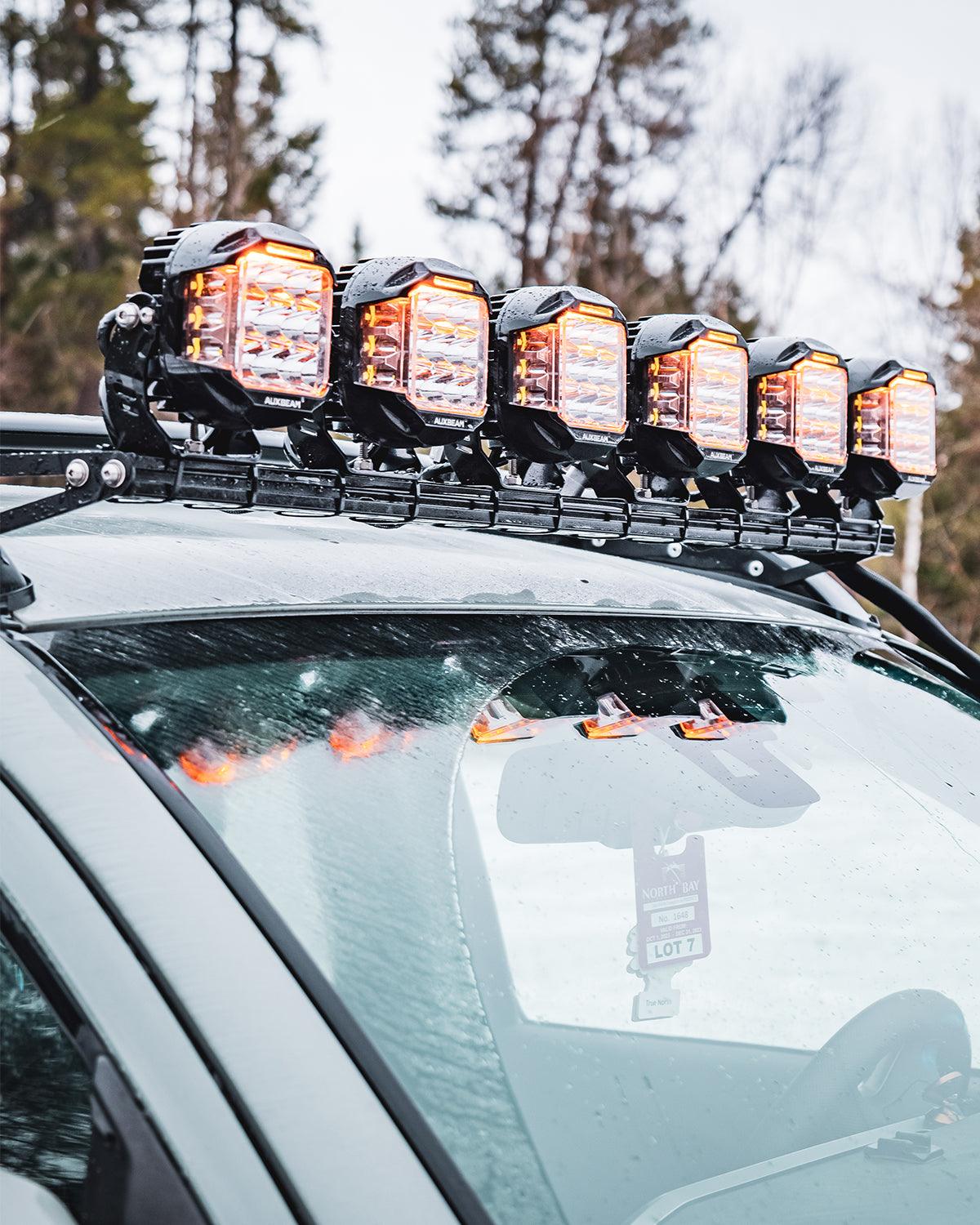 Auxbeam® 4 Inch Side Shooter LED Pod Lights Off Road Lights Amber